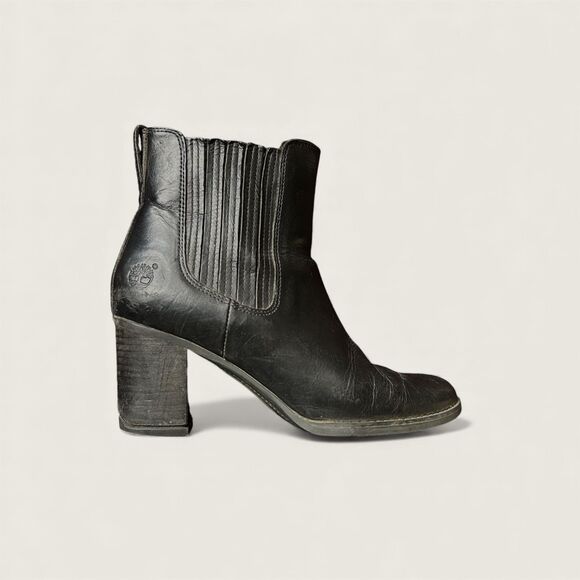 Women's Timberland Atlantic Heights Double Gore Chelsea Boots Black US 7.5 - Picture 9 of 14